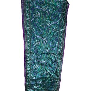 Honey Silk Paisley Scarf‎